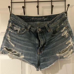 American Eagle Distressed Jean Shorts